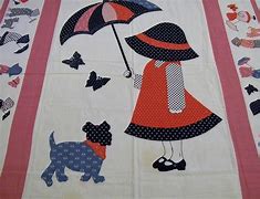 Image result for Sunbonnet Sue Quilt Fabric