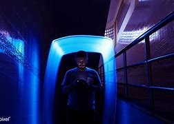 Image result for Man in Blue Light