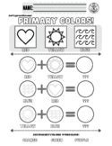 Image result for Primary Colors Worksheet