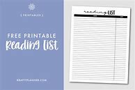 Image result for Long a Reading List Printable
