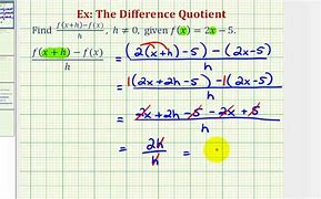 Image result for Simplify the Difference Quotient