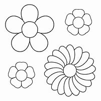 Image result for Flower Shape Cut Out Template