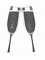 Image result for Black Champagne Glasses