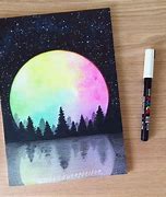 Image result for Oil Pastel Drawings Moon