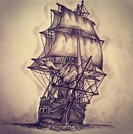 Image result for Pirate Ship Tattoo Art