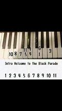 Image result for Black Parade Piano Notes Free
