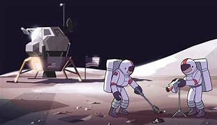 Image result for Moon Landing Cartoon