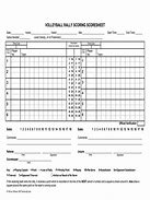 Image result for AAU Volleyball Score Sheets