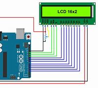 Image result for LCD 2X16 Arduino Proteus