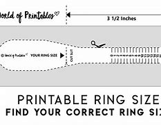 Image result for Printable Ring Size Tape-Measure