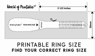 Image result for Ladies Ring Size Chart Printable