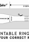 Image result for Printable Paper Ring Size Chart