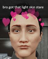Image result for Light Skin Stare Meme Face Greenscreen