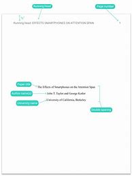 Image result for Title APA Cover Page Template