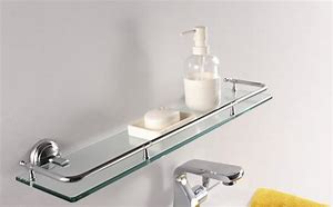 Image result for Glass Shelf for Bathroom