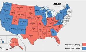 Image result for Us Presidential Electoral Map 2020