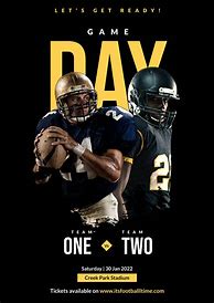 Image result for Football Posters Gameday