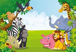 Image result for Jungle Safari Cartoon Animals