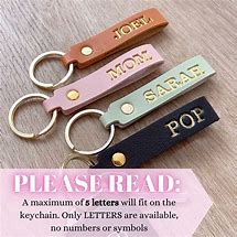 Image result for Faux Leather Keychain Word