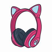 Image result for Cat Ear Headphones PNG