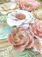 Image result for Flower Wall Art Rose Gold