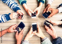 Image result for Rich People at Table On Phones
