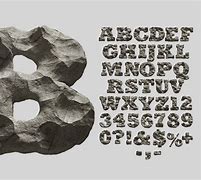 Image result for Font That Looks Like Rocks