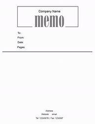 Image result for Free Printable Memo Templates
