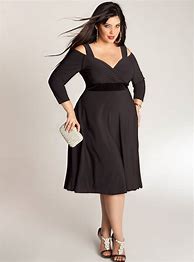 Image result for Plus Size Black Strapless Mini Dress