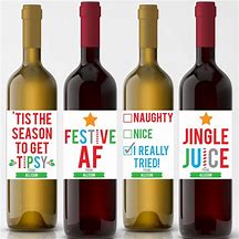 Image result for Holiday Wine Labels