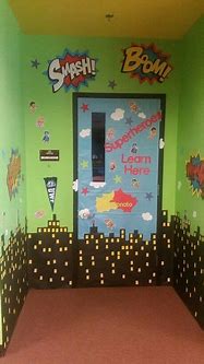 Image result for Superhero Classroom Door