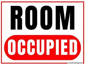 Image result for Room Occupied Sign