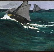 Image result for The Green Wave Claude Monet