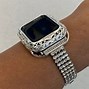 Image result for Apple Watch Bands for Women Black Silicone with Silver