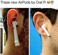 Image result for Black Air Pods Meme