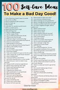 Image result for 100 Self Care Tips Printable
