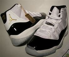 Image result for Jordan 11 Gold and White High