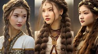 Image result for Whorl Hairstyle Mongolian