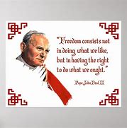 Image result for Pope John Paul II Poster