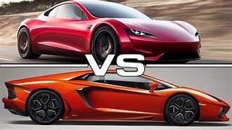 Image result for Lambergini and Tesla Photo