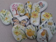 Image result for Pebble Painting Spring Time