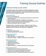 Image result for Training Outline Template