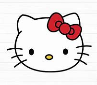 Image result for Hello Kitty Face Cut Out