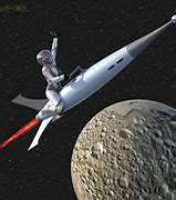 Image result for Rocket Flying to the Moon