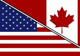 Image result for Canada USA Flag