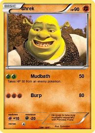 Image result for Shrek Pokemon Card 100 Pound One