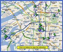 Image result for Osaka Tourist Desitnation Map