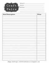 Image result for Inventory Sheets for Craft Supplies