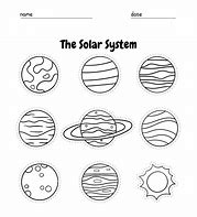 Image result for Cut Out Solar System Coloring Pages