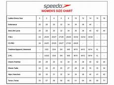 Speedo Woman Size Chart Kwst London